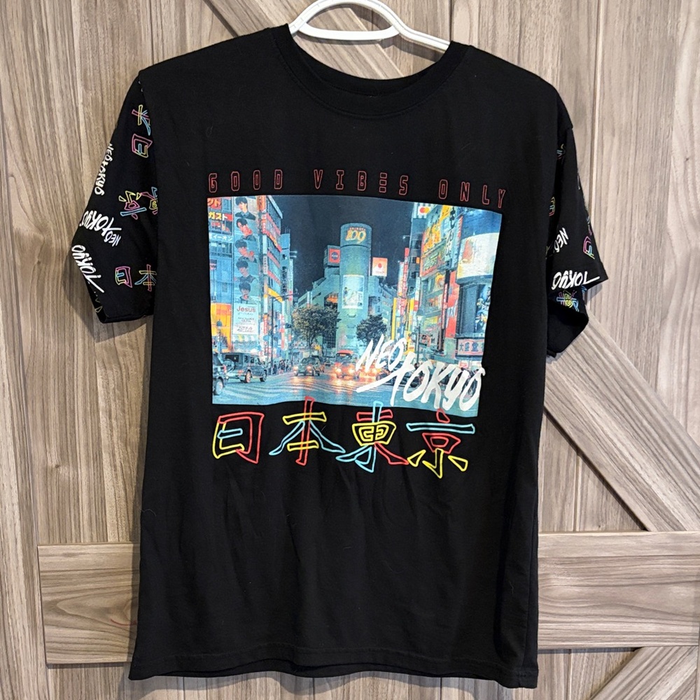 Urban Tokyo Black Graphic Tee